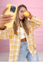 Košile w kratę Jessica žlutá