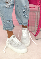 Koronkowe Tenisky Heidi bílé