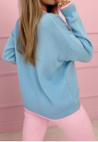 Svetr z napisami Creme De La Creme žlutá