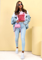 Kalhoty džínové  skinny Pamela světle modré