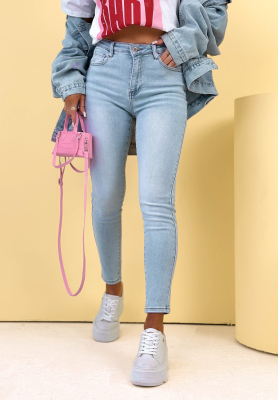 Dž&iacute;ny skinny Pamela světle modr&eacute;