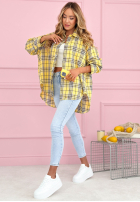 Košile w kratę Province House žlutá