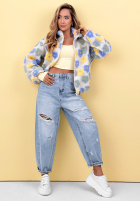 Kwiecista Bunda ze stójką Garden Of Flowers różowo-žlutá