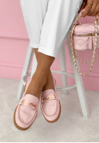 semišové mokasyny Spirit Rebirth pudrová růžová