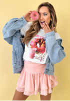 Tričko z nadrukiem Pretzel Bílá