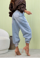 Kalhoty džínové  z przetarciami Abby modré