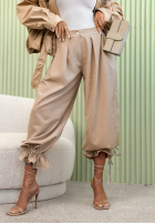 materiálové Kalhoty ze ściągaczami Must Decline velbloudí