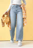 Kalhoty džínové  mom fit Anytime Now modré