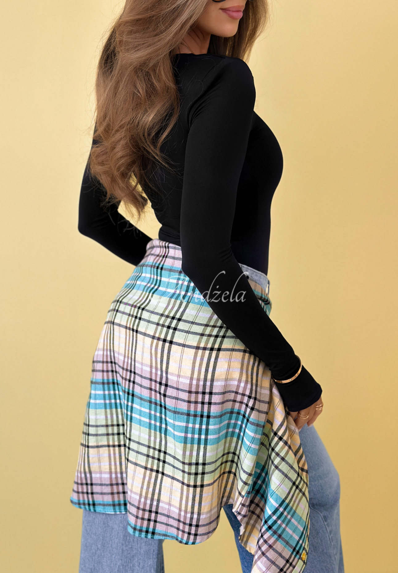 Tričko s dlouhým rukávem Basically Fine černá