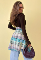 Halenka longsleeve Basically Fine čokoládová