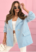 Dlouhý Kabát kożuszek Holding On To You růžový