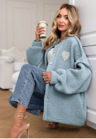 Krátká Bunda sherpa kożuszek April Feels blankytná