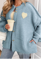 Krátká Bunda sherpa kożuszek April Feels blankytná