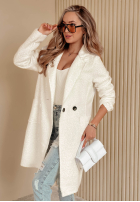 Kabát z imitacji kożucha Lakeside Dream Bílá