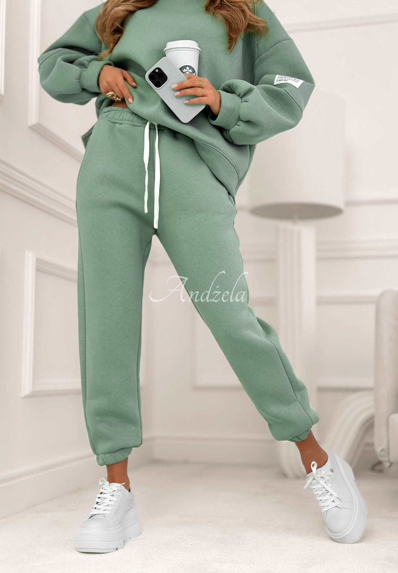 Bavlněná tepláková souprava Fits Me Perfectly mořský