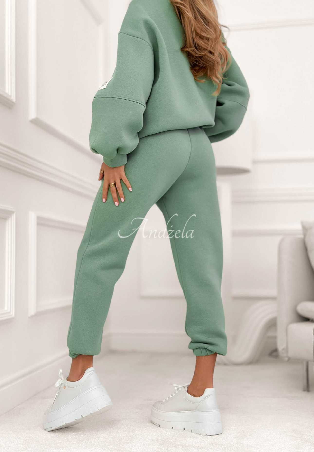 Bavlněná tepláková souprava Fits Me Perfectly mořský