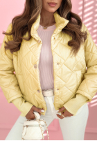 Prošívaná Bunda ze stójką Hilda žlutá