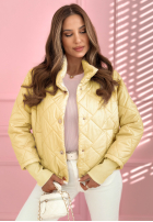 Prošívaná Bunda ze stójką Hilda žlutá