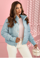 Prošívaná Bunda ze stójką Hilda žlutá