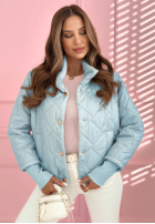 Prošívaná Bunda ze stójką Hilda žlutá