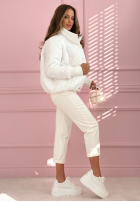 Prošívaná Bunda ze stójką Hilda žlutá