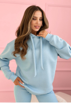 Tepláková souprava Mikina s kapucí i Legíny Hot Duo blankytný