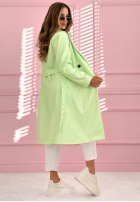 Dlouhý Kabát z kołnierzem We Both Know růžový