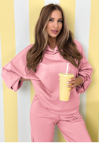 Tepláková souprava Remember About You pudrová růžová