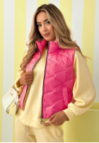 Krátká Prošívaná Vesta The Spring Swing žlutá