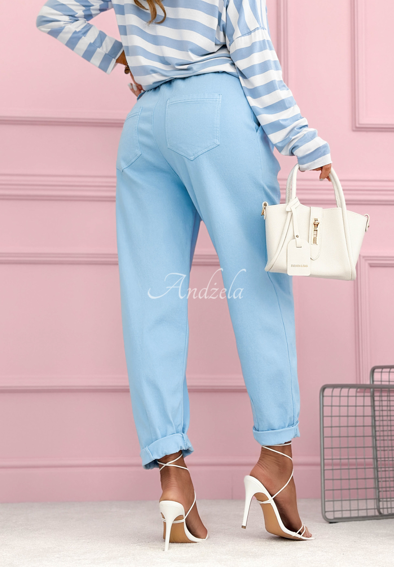 Kalhoty carrot Spring Will Come blankytné