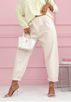 Marchewkowe Kalhoty Spring Will Come béžové