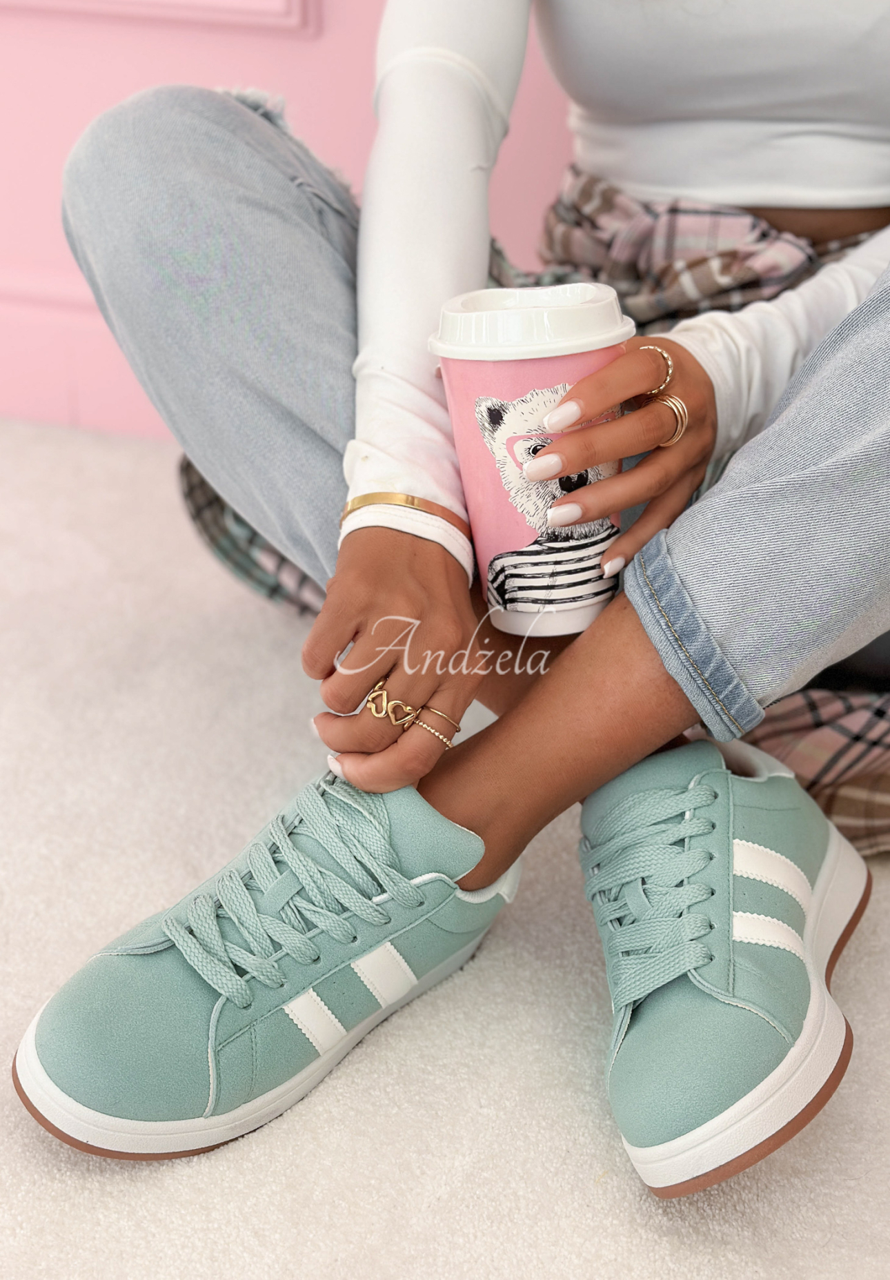 Tenisky Audrey blankytné