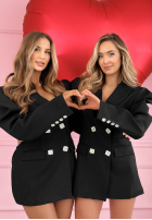 Elegancka Sako z bufiastymi rękawami Avenelle černá