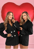 Elegancka Sako z bufiastymi rękawami Avenelle černá