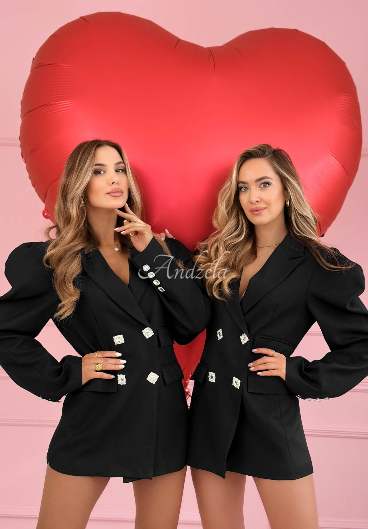 Šaty ve stylu saka s nabíranými rukávy a bavlnou Avenelle černá