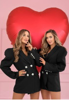 Elegancka Sako z bufiastymi rękawami Avenelle černá