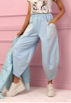 materiálové Kalhoty z kieszeniami i ściągaczami Only Sunny Days žluté