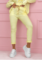 Wiskozowe Kalhoty The Spring Begins žluté