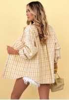 Bawełniana Košile w kratę Golden Sunshine žlutá