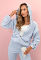 Welurowy Tepláková souprava Mikina i Kalhoty Ready To Go béžový