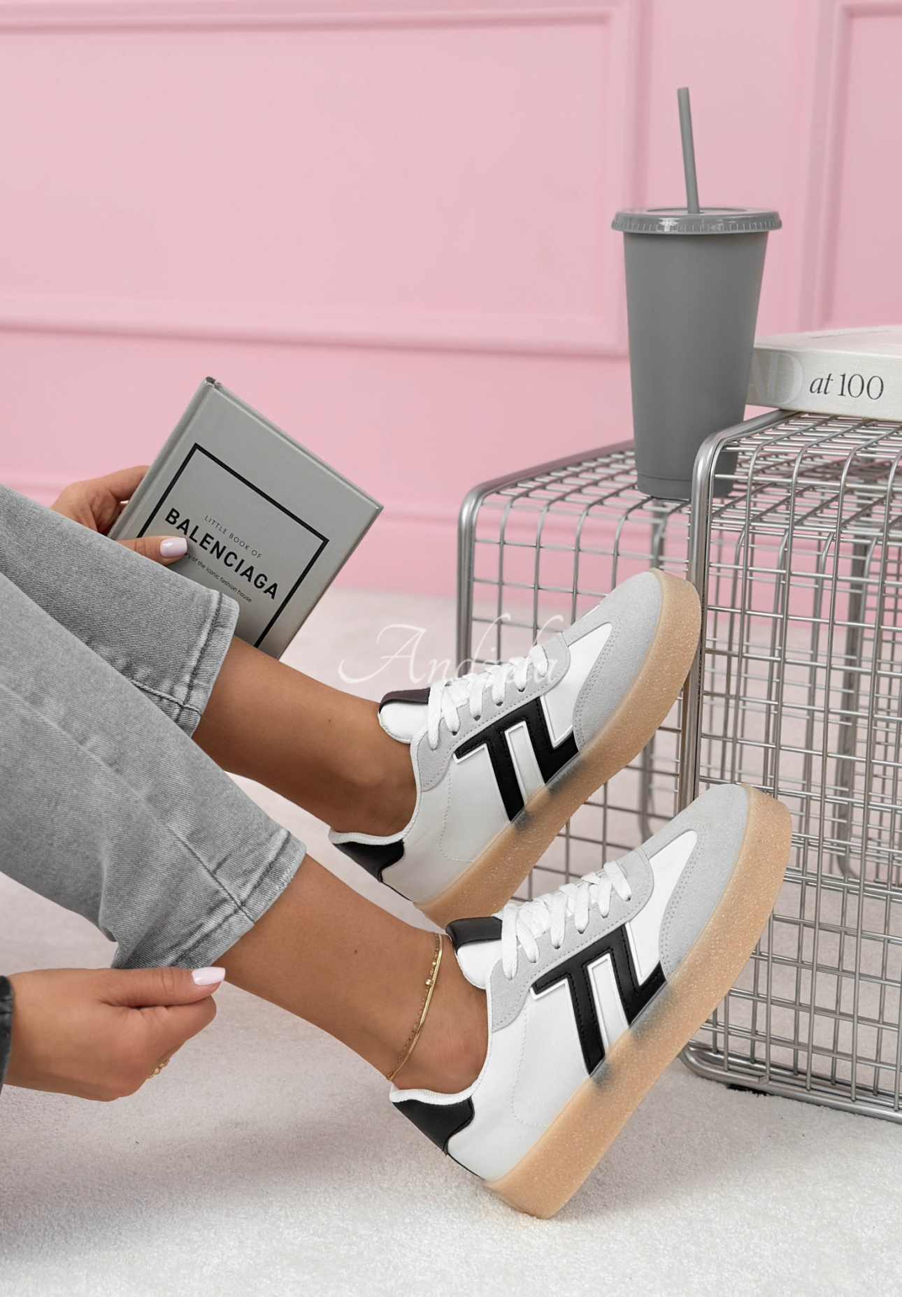 Tenisky Gotta Keep Going bílo-černé