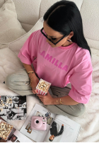 Tričko oversize La Milla Sophia růžový