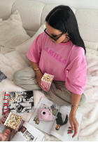 Tričko oversize La Milla Sophia růžový