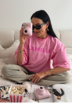 Tričko oversize La Milla Sophia růžový