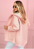 Kabát Mikina s kapucí Madeline pudrová růžová