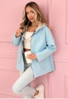 Kabát Mikina s kapucí Madeline pudrová růžová