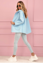 Kabát Mikina s kapucí Madeline pudrová růžová