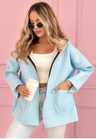 Kabát Mikina s kapucí Madeline pudrová růžová