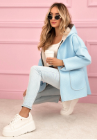 Kabát Mikina s kapucí Madeline pudrová růžová