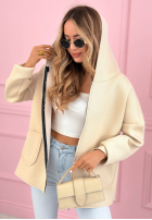 Kabát Mikina s kapucí Madeline pudrová růžová